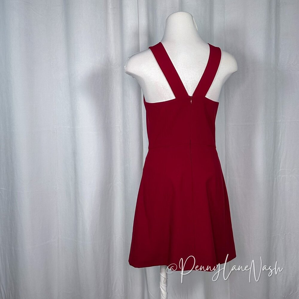 NWT French Connection Sleeveless A-Line Mini Dress Red Size 4 - Picture 10 of 11
